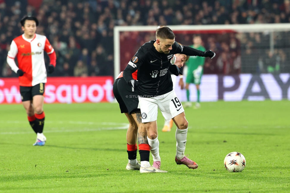 Feyenoord - Sturm Graz
UEFA Europa League Gruppenphase 7. Spieltag, Feyenoord Rotterdam - SK Sturm Graz, Stadion Feijenoord Rotterdam, 22.01.2026. Foto zeigt Tomi Horvat (Sturm)
