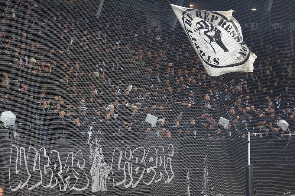 Sturm Graz - Brann Bergen
UEFA Europa League Gruppenphase 8. Spieltag, SK Sturm Graz - SK Brann Bergen, Stadion Liebenau Graz, 29.01.2026. Foto zeigt Fans von Sturm
