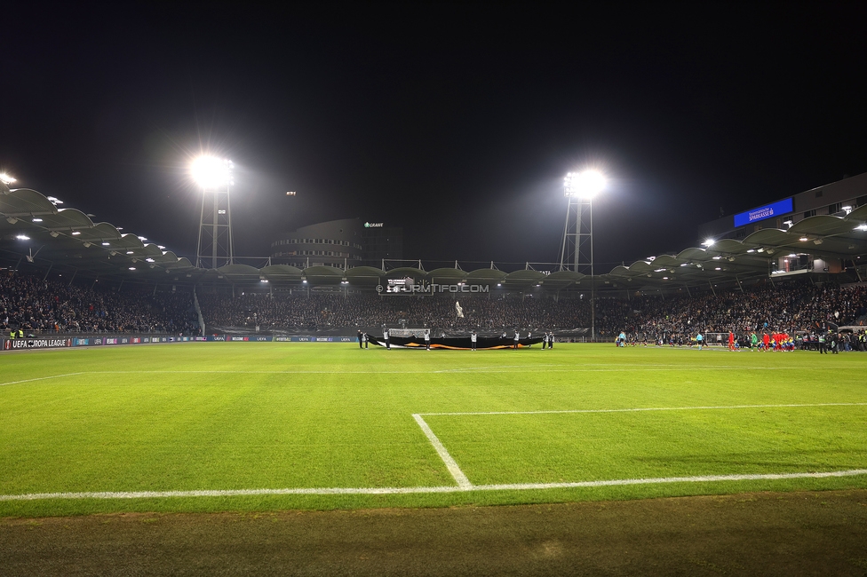 Sturm Graz - Brann Bergen
UEFA Europa League Gruppenphase 8. Spieltag, SK Sturm Graz - SK Brann Bergen, Stadion Liebenau Graz, 29.01.2026. Foto zeigt Fans von Sturm
