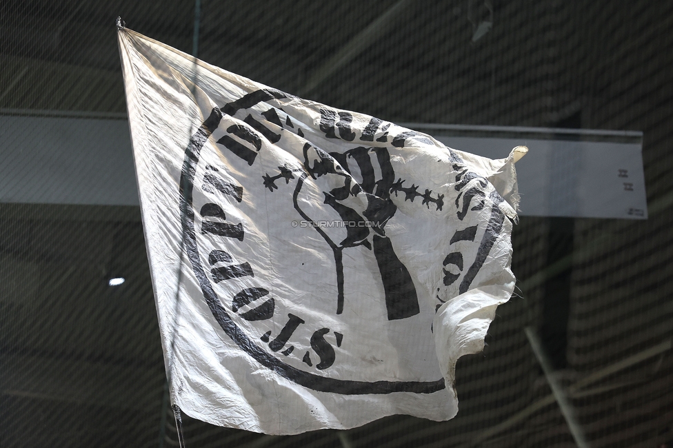 Sturm Graz - Brann Bergen
UEFA Europa League Gruppenphase 8. Spieltag, SK Sturm Graz - SK Brann Bergen, Stadion Liebenau Graz, 29.01.2026. Foto zeigt eine Fahne
