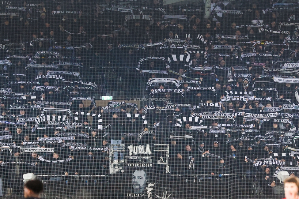 Sturm Graz - Brann Bergen
UEFA Europa League Gruppenphase 8. Spieltag, SK Sturm Graz - SK Brann Bergen, Stadion Liebenau Graz, 29.01.2026. Foto zeigt Fans von Sturm
