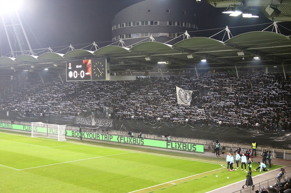 Sturm Graz - Brann Bergen
UEFA Europa League Gruppenphase 8. Spieltag, SK Sturm Graz - SK Brann Bergen, Stadion Liebenau Graz, 29.01.2026. Foto zeigt Fans von Sturm
