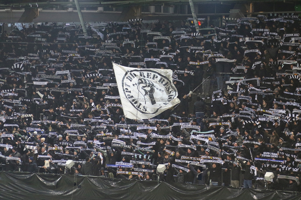 Sturm Graz - Brann Bergen
UEFA Europa League Gruppenphase 8. Spieltag, SK Sturm Graz - SK Brann Bergen, Stadion Liebenau Graz, 29.01.2026. Foto zeigt Fans von Sturm
