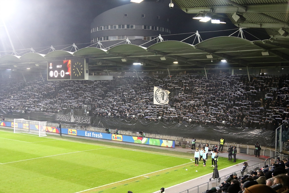 Sturm Graz - Brann Bergen
UEFA Europa League Gruppenphase 8. Spieltag, SK Sturm Graz - SK Brann Bergen, Stadion Liebenau Graz, 29.01.2026. Foto zeigt Fans von Sturm
