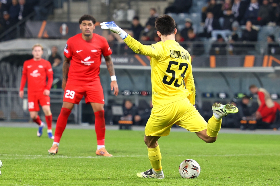 Sturm Graz - Brann Bergen
UEFA Europa League Gruppenphase 8. Spieltag, SK Sturm Graz - SK Brann Bergen, Stadion Liebenau Graz, 29.01.2026. Foto zeigt Daniil Khyudyakov (Sturm)
