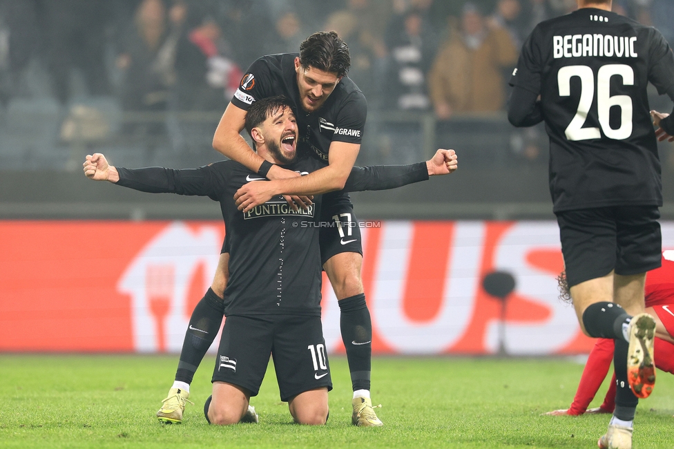 Sturm Graz - Brann Bergen
UEFA Europa League Gruppenphase 8. Spieltag, SK Sturm Graz - SK Brann Bergen, Stadion Liebenau Graz, 29.01.2026. Foto zeigt Otar Kiteishvili (Sturm)
