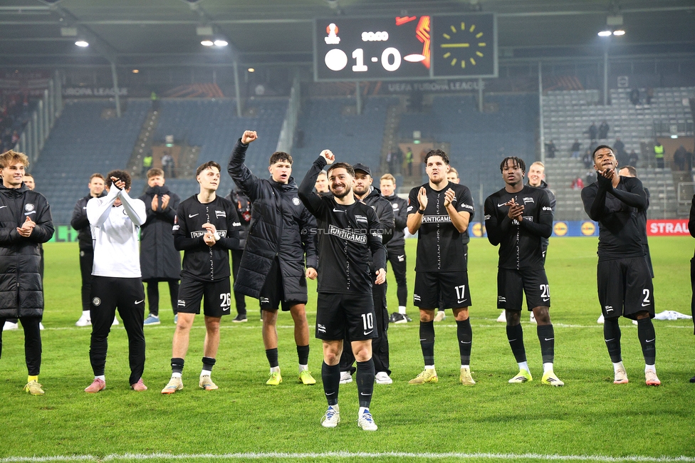 Sturm Graz - Brann Bergen
UEFA Europa League Gruppenphase 8. Spieltag, SK Sturm Graz - SK Brann Bergen, Stadion Liebenau Graz, 29.01.2026. Foto zeigt Otar Kiteishvili (Sturm)
