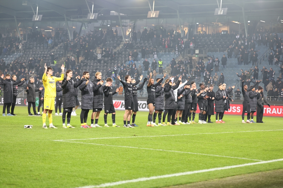 Sturm Graz - Brann Bergen
UEFA Europa League Gruppenphase 8. Spieltag, SK Sturm Graz - SK Brann Bergen, Stadion Liebenau Graz, 29.01.2026. Foto zeigt die Mannschaft von Sturm
