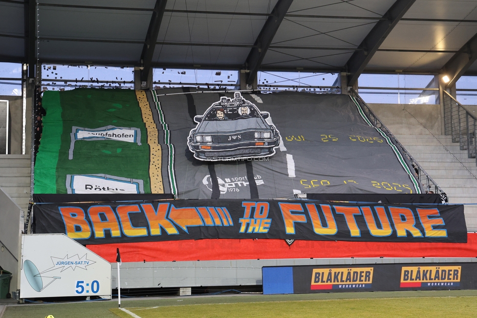 Altach - Sturm Graz
OEFB Cup, Viertelfinale, SC Rheindorf Altach - SK Sturm Graz, Stadion Schnabelholz Altach, 01.02.2026. 

Foto zeigt Fans von Sturm mit einer Choreografie
Schlüsselwörter: jewels