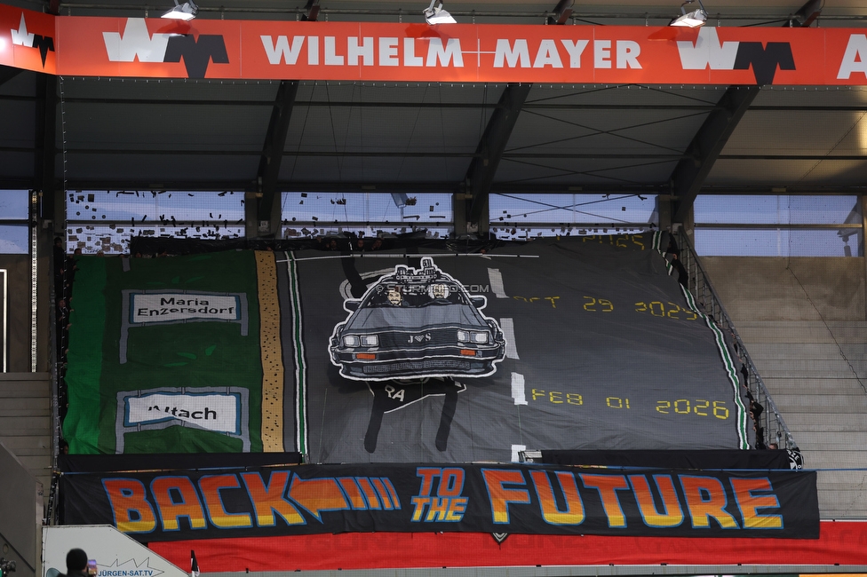 Altach - Sturm Graz
OEFB Cup, Viertelfinale, SC Rheindorf Altach - SK Sturm Graz, Stadion Schnabelholz Altach, 01.02.2026. Foto zeigt Fans von Sturm mit einer Choreografie
Schlüsselwörter: jewels