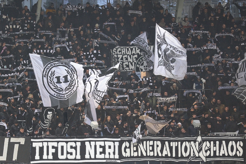 Sturm Graz - Ried
Oesterreichische Fussball Bundesliga, 18. Runde, SK Sturm Graz - SV Ried, Stadion Liebenau Graz, 08.02.2026. Foto zeigt Fans von Sturm
