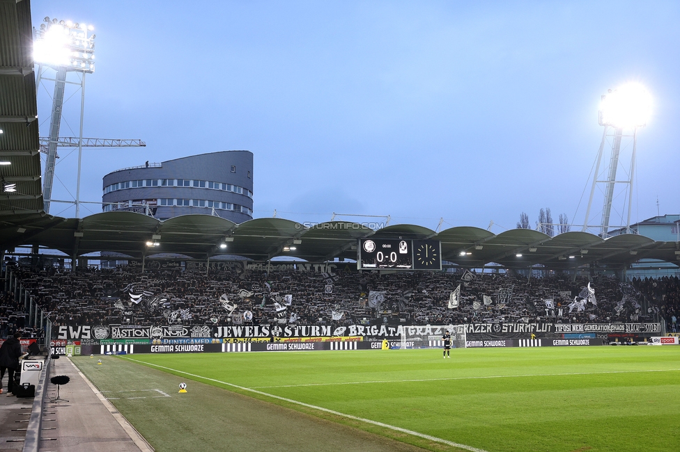 Sturm Graz - Ried
Oesterreichische Fussball Bundesliga, 18. Runde, SK Sturm Graz - SV Ried, Stadion Liebenau Graz, 08.02.2026. Foto zeigt Fans von Sturm
