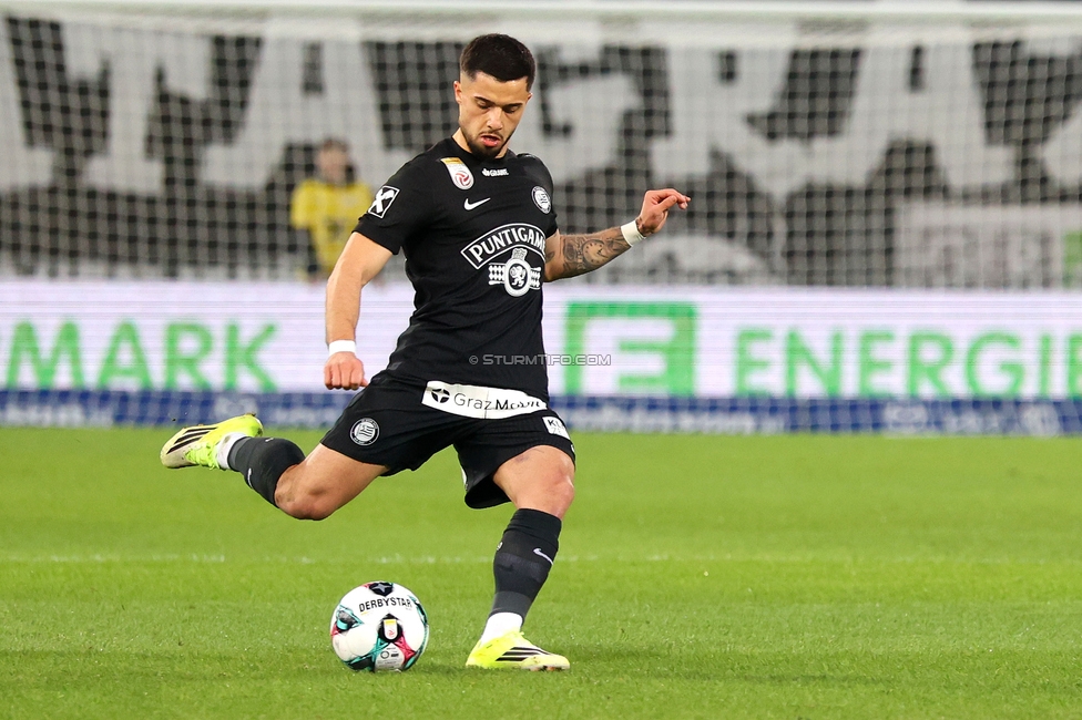 Sturm Graz - Ried
Oesterreichische Fussball Bundesliga, 18. Runde, SK Sturm Graz - SV Ried, Stadion Liebenau Graz, 08.02.2026. Foto zeigt Jusuf Gazibegovic (Sturm)
