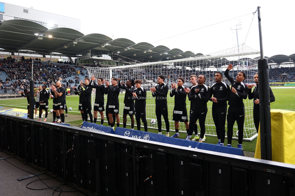 Sturm Graz - BW Linz
Oesterreichische Fussball Bundesliga, 20. Runde, SK Sturm Graz - Blau-Weiss Linz, Stadion Liebenau Graz, 22.02.2026. 

Foto zeigt die Mannschaft von Sturm
