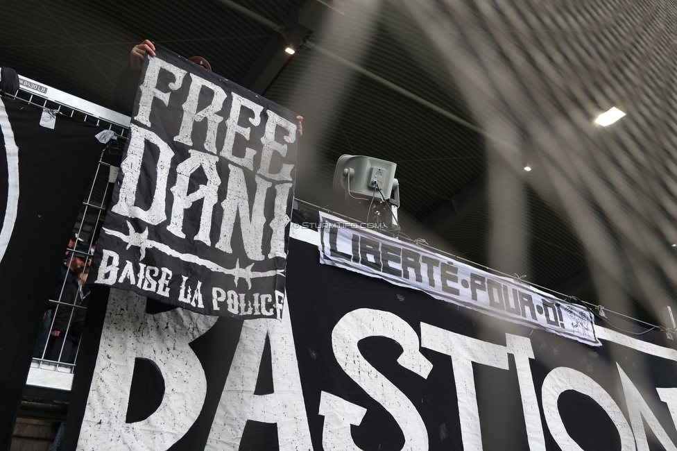 Sturm Graz - BW Linz
Oesterreichische Fussball Bundesliga, 20. Runde, SK Sturm Graz - Blau-Weiss Linz, Stadion Liebenau Graz, 22.02.2026. 

Foto zeigt Fans von Sturm
Schlüsselwörter: bastion