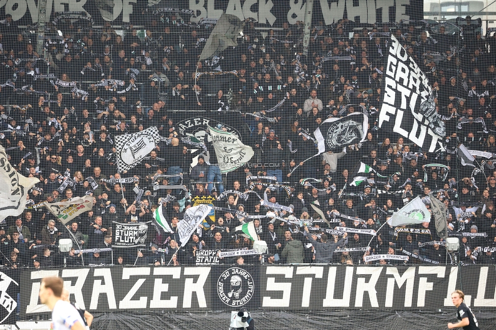 Sturm Graz - BW Linz
Oesterreichische Fussball Bundesliga, 20. Runde, SK Sturm Graz - Blau-Weiss Linz, Stadion Liebenau Graz, 22.02.2026. 

Foto zeigt Fans von Sturm
Schlüsselwörter: sturmflut schals