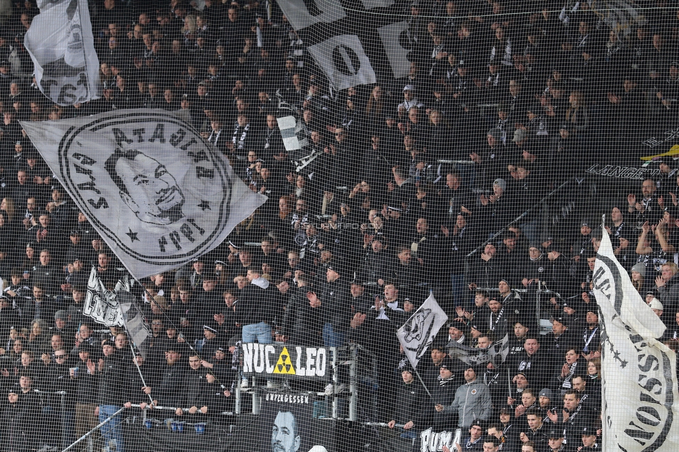 Sturm Graz - BW Linz
Oesterreichische Fussball Bundesliga, 20. Runde, SK Sturm Graz - FC Blau-Weiss Linz, Stadion Liebenau Graz, 22.02.2026. 

Foto zeigt Fans von Sturm
Schlüsselwörter: brigata