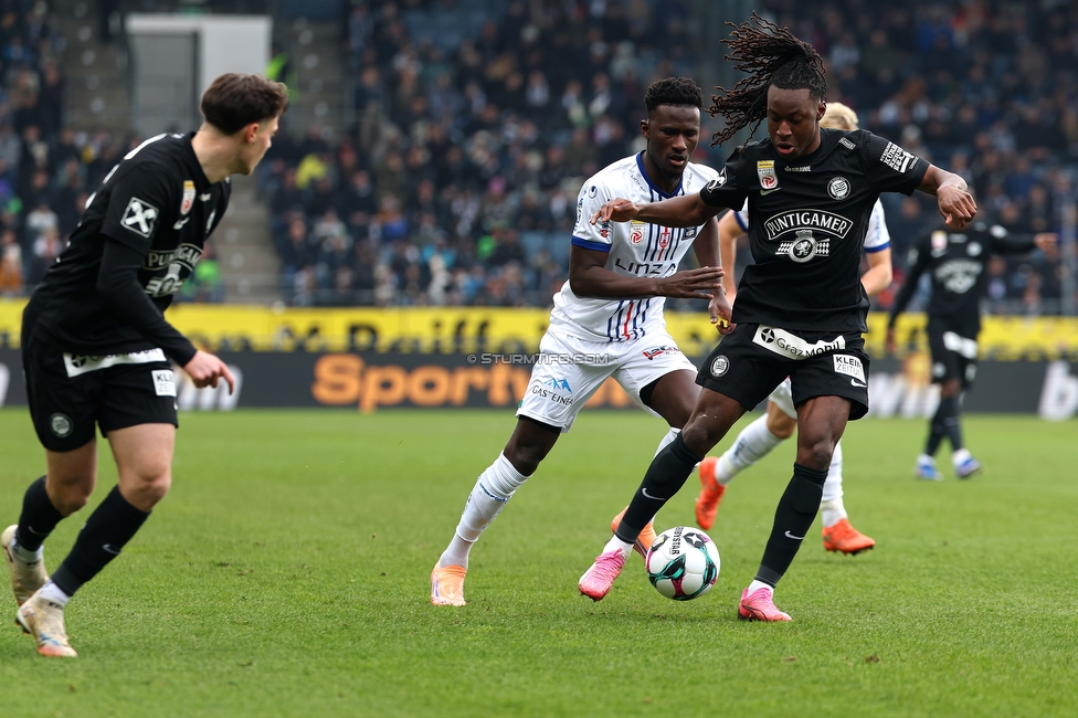 Sturm Graz - BW Linz
Oesterreichische Fussball Bundesliga, 20. Runde, SK Sturm Graz - FC Blau-Weiss Linz, Stadion Liebenau Graz, 22.02.2026. 

Foto zeigt Fans von Sturm
