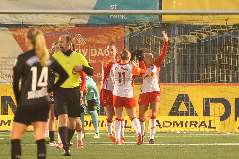 Sturm Damen - RB Salzburg
OEFB Frauen Bundesliga, 15. Runde, SK Sturm Graz Damen - RB Salzburg, Koralmstadion Deutschlandsberg , 21.02.2026. Foto zeigt die Torschuetzin zum 1:1
