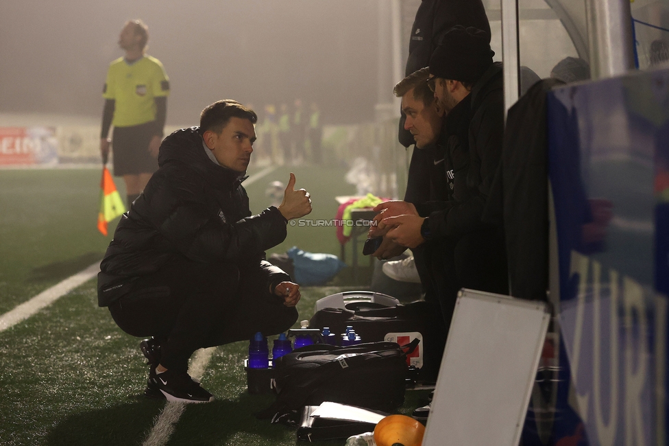 Sturm Damen - RB Salzburg
OEFB Frauen Bundesliga, 15. Runde, SK Sturm Graz Damen - RB Salzburg, Koralmstadion Deutschlandsberg , 21.02.2026. Foto zeigt das Trainerteam (Sturm Damen)
