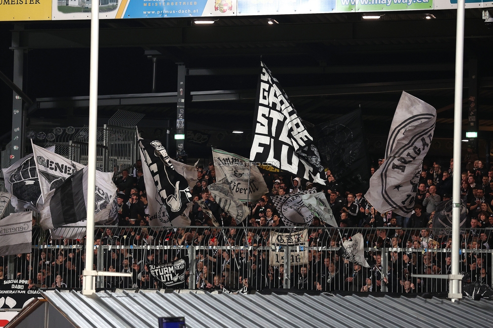 Wolfsberg - Sturm Graz
Oesterreichische Fussball Bundesliga, 21. Runde, Wolfsberger AC - SK Sturm Graz, Lavanttal Arena Wolfsberg, 01.03.2026. Foto zeigt Fans von Sturm
