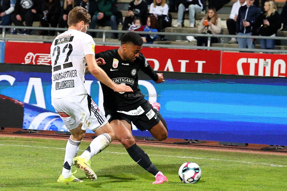 Wolfsberg - Sturm Graz
Oesterreichische Fussball Bundesliga, 21. Runde, Wolfsberger AC - SK Sturm Graz, Lavanttal Arena Wolfsberg, 01.03.2026. Foto zeigt Maurice Maximilian Malone (Sturm)
