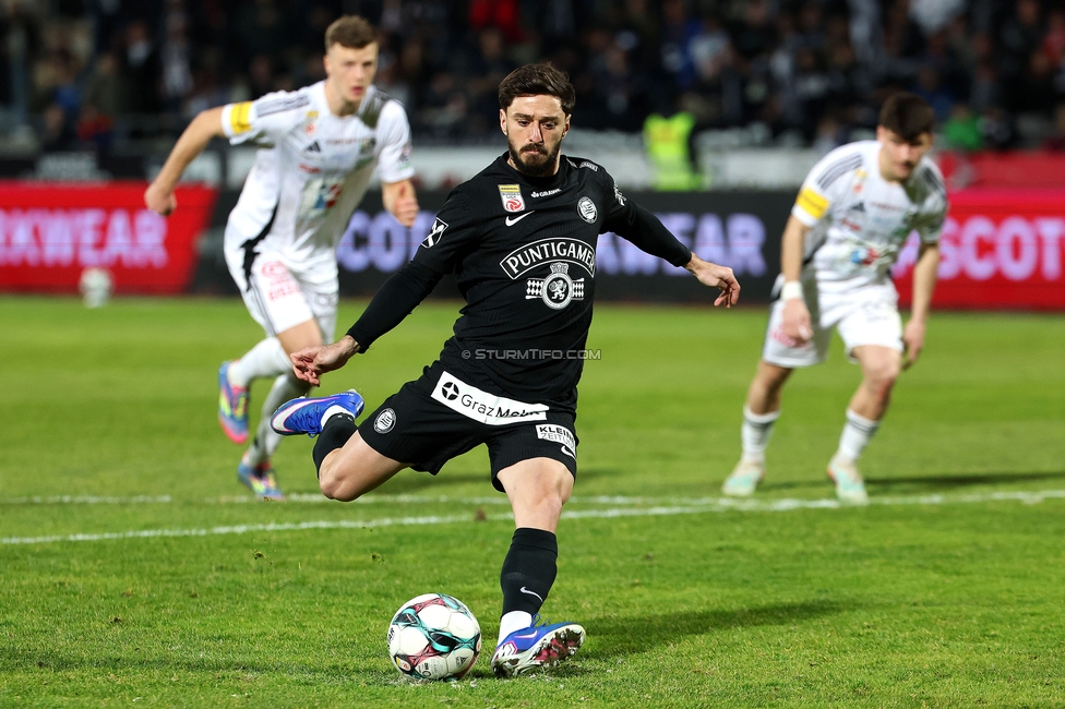 Wolfsberg - Sturm Graz
Oesterreichische Fussball Bundesliga, 21. Runde, Wolfsberger AC - SK Sturm Graz, Lavanttal Arena Wolfsberg, 01.03.2026. Foto zeigt Otar Kiteishvili (Sturm)
