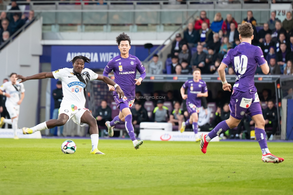Austria Wien - Sturm Graz
Oesterreichische Fussball Bundesliga, 23. Runde, FK Austria Wien - SK Sturm Graz, Franz Horr Stadion Wien, 15.03.2026.

Foto zeigt Seedy Jatta (Sturm)
