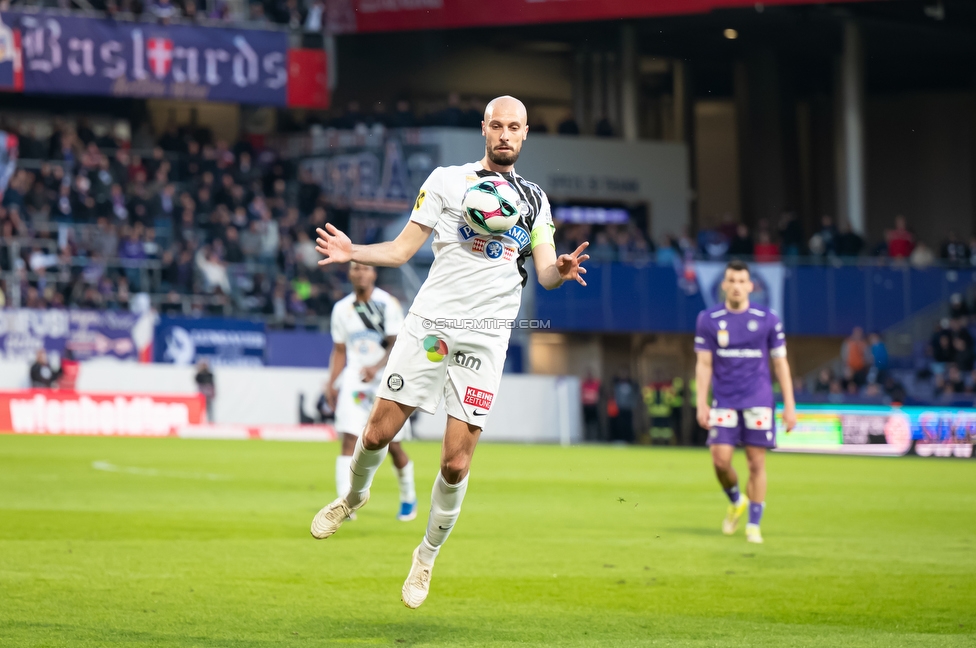 Austria Wien - Sturm Graz
Oesterreichische Fussball Bundesliga, 23. Runde, FK Austria Wien - SK Sturm Graz, Franz Horr Stadion Wien, 15.03.2026.

Foto zeigt Jon Gorenc-Stankovic (Sturm)
