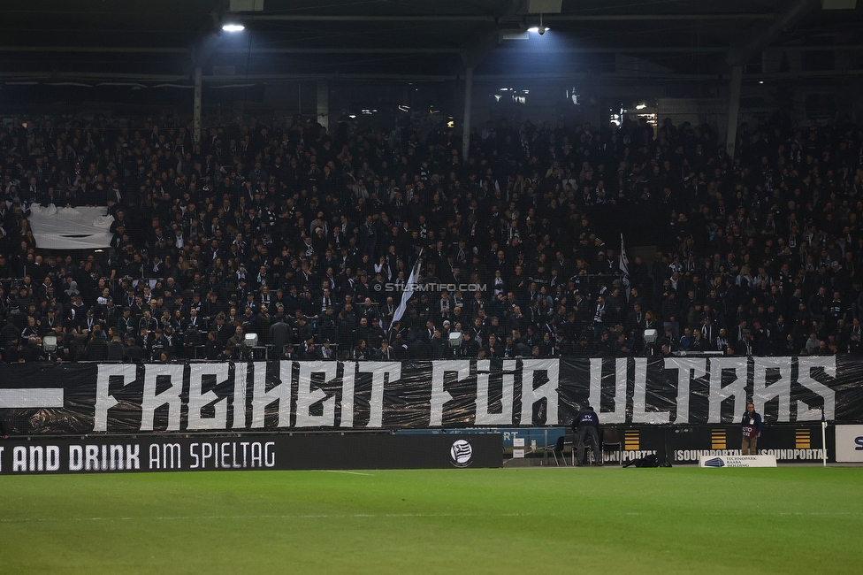 Sturm Graz - RB Salzburg
Oesterreichische Fussball Bundesliga, 24. Runde, SK Sturm Graz - FC RB Salzburg, Stadion Graz-Liebenau, 20.03.2026. Foto zeigt Fans von Sturm mit einer Choreografie
