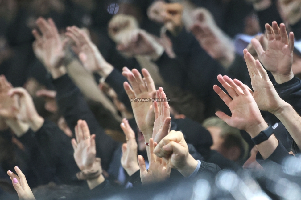 Sturm Graz - RB Salzburg
Oesterreichische Fussball Bundesliga, 24. Runde, SK Sturm Graz - FC RB Salzburg, Stadion Graz-Liebenau, 20.03.2026. Foto zeigt Fans von Sturm
