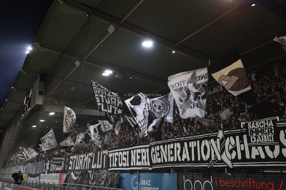 Sturm Graz - RB Salzburg
Oesterreichische Fussball Bundesliga, 24. Runde, SK Sturm Graz - FC RB Salzburg, Stadion Graz-Liebenau, 20.03.2026. Foto zeigt Fans von Sturm
Schlüsselwörter: generationchaos