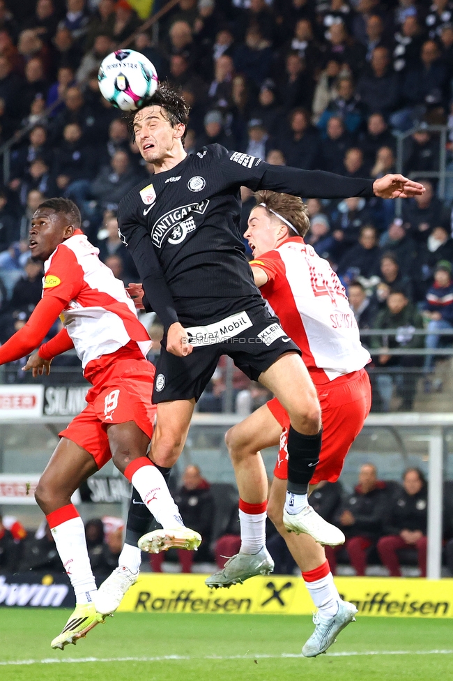 Sturm Graz - RB Salzburg
Oesterreichische Fussball Bundesliga, 24. Runde, SK Sturm Graz - FC RB Salzburg, Stadion Graz-Liebenau, 20.03.2026. Foto zeigt Albert Vallci (Sturm)
