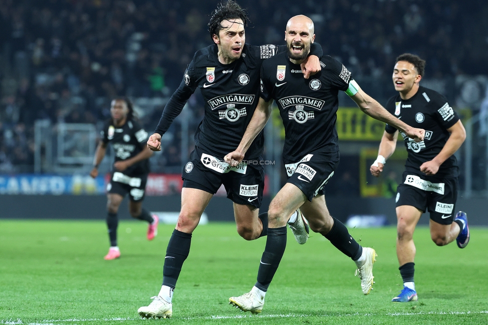 Sturm Graz - RB Salzburg
Oesterreichische Fussball Bundesliga, 24. Runde, SK Sturm Graz - FC RB Salzburg, Stadion Graz-Liebenau, 20.03.2026. 

Foto zeigt Jon Gorenc-Stankovic (Sturm)
Schlüsselwörter: torjubel