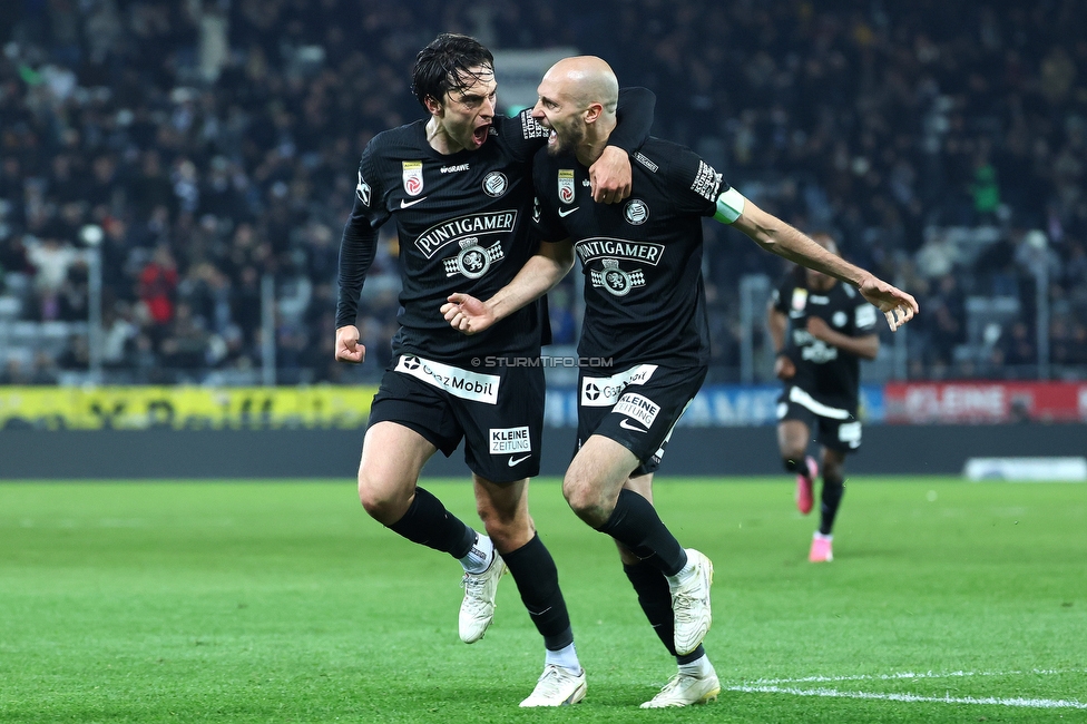 Sturm Graz - RB Salzburg
Oesterreichische Fussball Bundesliga, 24. Runde, SK Sturm Graz - FC RB Salzburg, Stadion Graz-Liebenau, 20.03.2026. 

Foto zeigt Jon Gorenc-Stankovic (Sturm)
Schlüsselwörter: torjubel