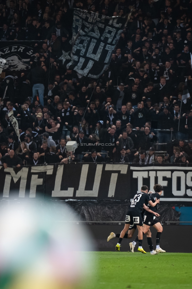 Sturm Graz - RB Salzburg
Oesterreichische Fussball Bundesliga, 24. Runde, SK Sturm Graz - FC RB Salzburg, Stadion Graz-Liebenau, 20.03.2026. 

Foto zeigt Jon Gorenc-Stankovic (Sturm)
Schlüsselwörter: torjubel
