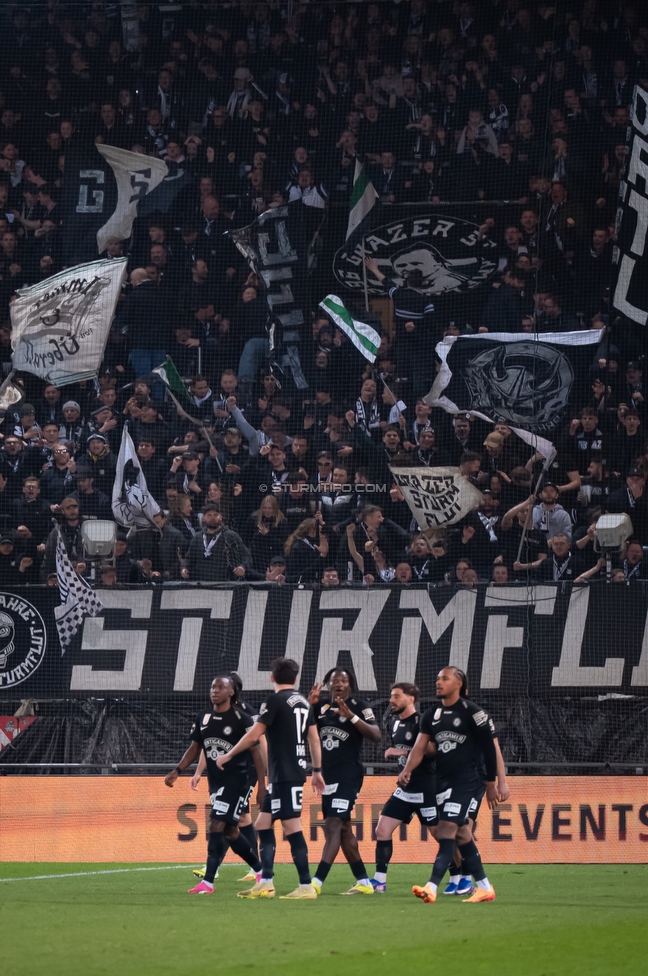 Sturm Graz - RB Salzburg
Oesterreichische Fussball Bundesliga, 24. Runde, SK Sturm Graz - FC RB Salzburg, Stadion Graz-Liebenau, 20.03.2026. 

Foto zeigt Jon Gorenc-Stankovic (Sturm)
Schlüsselwörter: torjubel