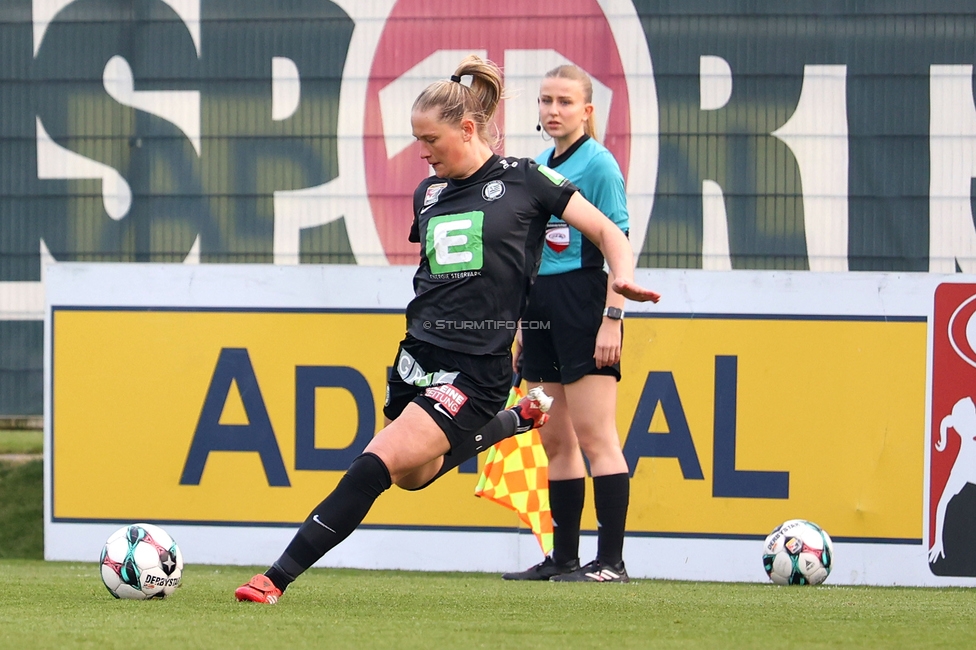 Sturm Damen - BW Linz
OEFB Frauen Bundesliga, 17. Runde, SK Sturm Graz Damen - BW Linz, Trainingszentrum Messendorf, 21.03.2026. Foto zeigt Laura Lillholm-Petersen (Sturm Damen)
