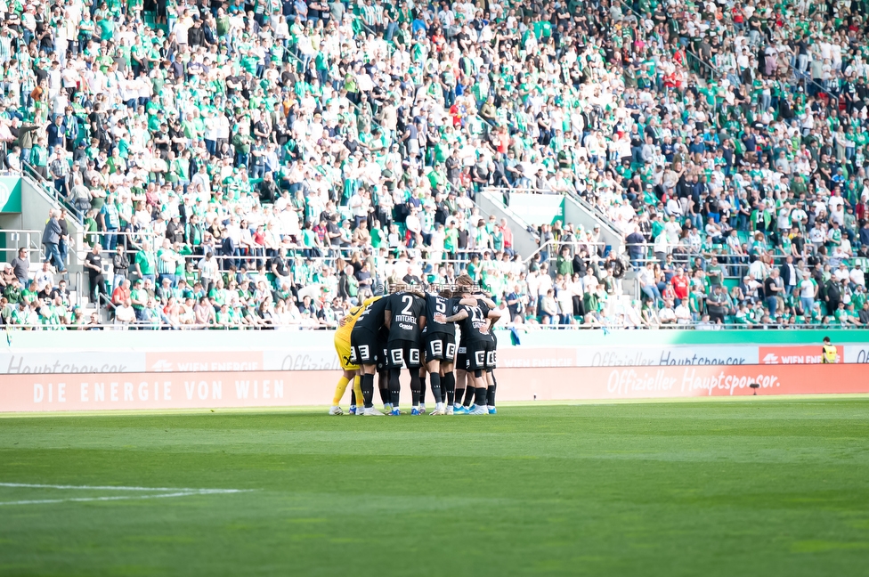 Rapid Wien - Sturm Graz
Oesterreichische Fussball Bundesliga, 25. Runde, SK Rapid Wien - SK Sturm Graz, Franz Horr Stadion Wien, 05.04.2026.Foto zeigt die Mannschaft von Sturm
