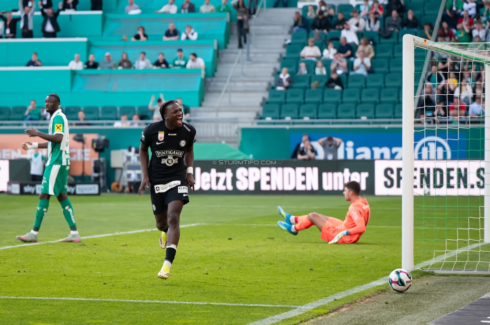 Rapid Wien - Sturm Graz
Oesterreichische Fussball Bundesliga, 25. Runde, SK Rapid Wien - SK Sturm Graz, Franz Horr Stadion Wien, 05.04.2026.Foto zeigt Seedy Jatta (Sturm)
Schlüsselwörter: torjubel