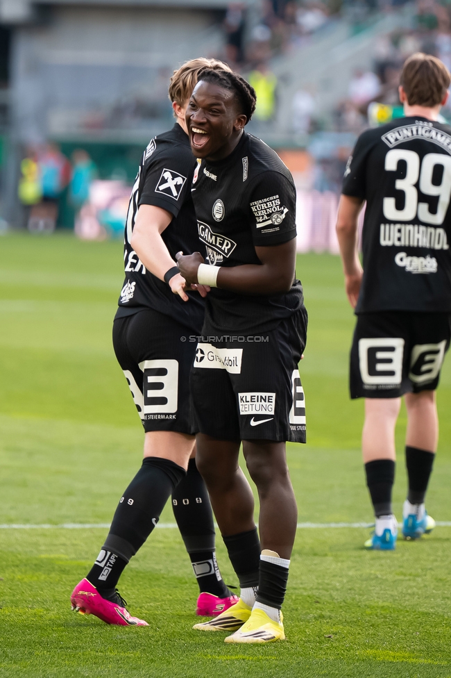 Rapid Wien - Sturm Graz
Oesterreichische Fussball Bundesliga, 25. Runde, SK Rapid Wien - SK Sturm Graz, Franz Horr Stadion Wien, 05.04.2026.Foto zeigt Seedy Jatta (Sturm)
Schlüsselwörter: torjubel