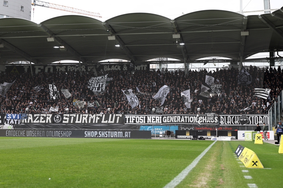 Sturm Graz - Hartberg
Oesterreichische Fussball Bundesliga, 26. Runde, SK Sturm Graz - TSV Hartberg, Stadion Graz-Liebenau, 12.04.2026. 

Foto zeigt Fans von Sturm
