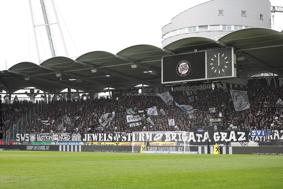 Sturm Graz - Hartberg
Oesterreichische Fussball Bundesliga, 26. Runde, SK Sturm Graz - TSV Hartberg, Stadion Graz-Liebenau, 12.04.2026. 

Foto zeigt Fans von Sturm

