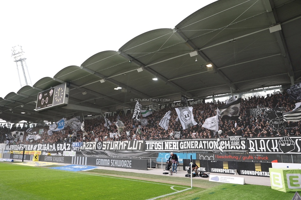 Sturm Graz - Hartberg
Oesterreichische Fussball Bundesliga, 26. Runde, SK Sturm Graz - TSV Hartberg, Stadion Graz-Liebenau, 12.04.2026. 

Foto zeigt Fans von Sturm
