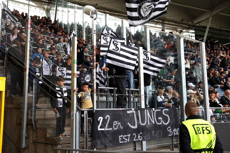 Sturm Graz - Hartberg
Oesterreichische Fussball Bundesliga, 26. Runde, SK Sturm Graz - TSV Hartberg, Stadion Graz-Liebenau, 12.04.2026. 

Foto zeigt Fans von Sturm

