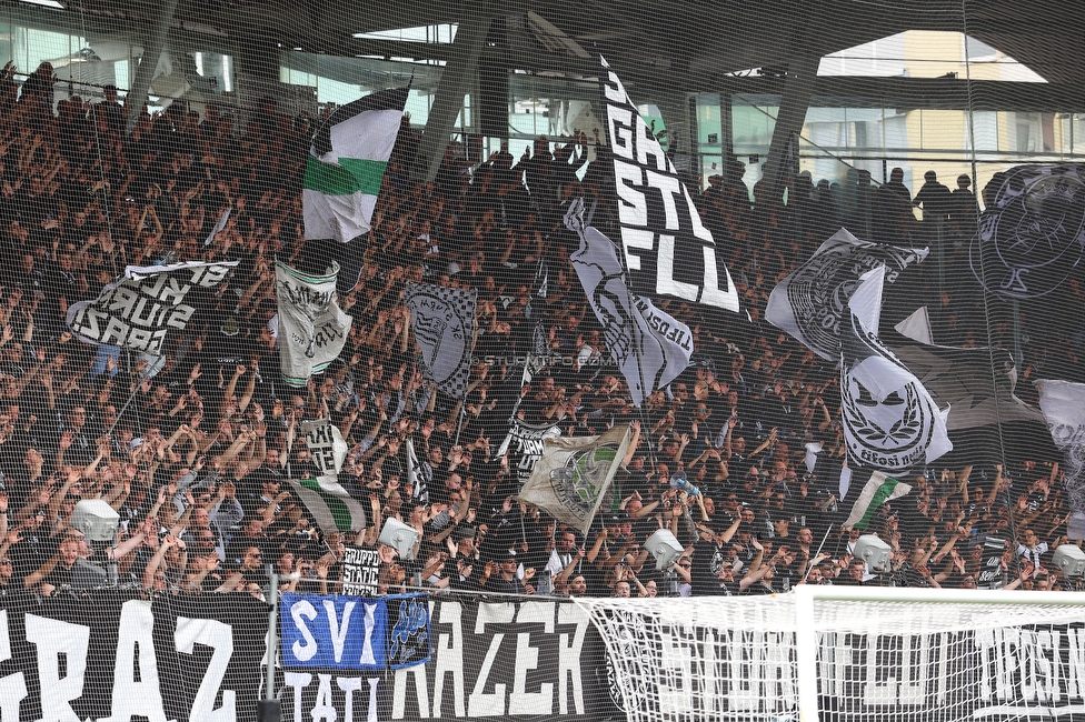 Sturm Graz - Hartberg
Oesterreichische Fussball Bundesliga, 26. Runde, SK Sturm Graz - TSV Hartberg, Stadion Graz-Liebenau, 12.04.2026. 

Foto zeigt Fans von Sturm
Schlüsselwörter: pisa sturmflut
