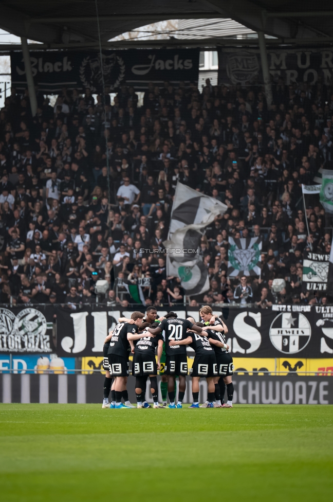 Sturm Graz - Hartberg
Oesterreichische Fussball Bundesliga, 26. Runde, SK Sturm Graz - TSV Hartberg, Stadion Graz-Liebenau, 12.04.2026. 

Foto zeigt die Mannschaft von Sturm
