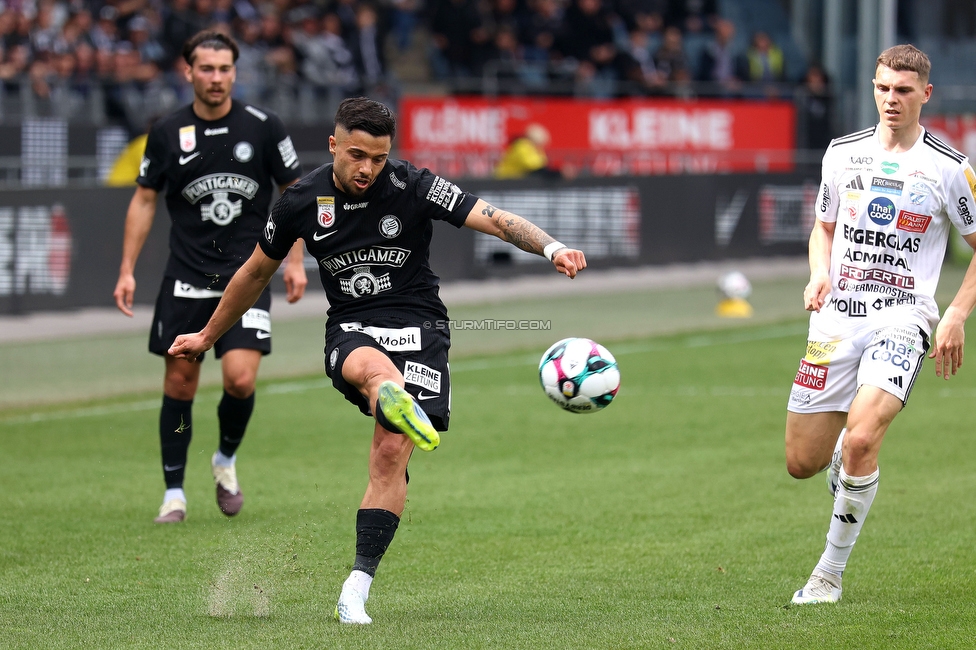 Sturm Graz - Hartberg
Oesterreichische Fussball Bundesliga, 26. Runde, SK Sturm Graz - TSV Hartberg, Stadion Graz-Liebenau, 12.04.2026. 

Foto zeigt Jusuf Gazibegovic (Sturm)
