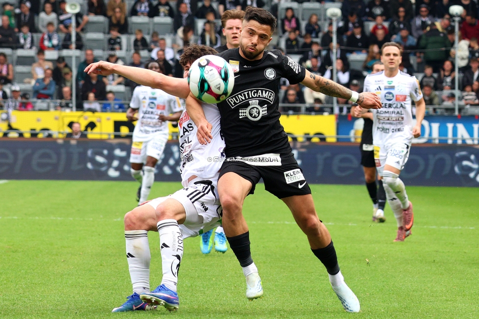 Sturm Graz - Hartberg
Oesterreichische Fussball Bundesliga, 26. Runde, SK Sturm Graz - TSV Hartberg, Stadion Graz-Liebenau, 12.04.2026. 

Foto zeigt Jusuf Gazibegovic (Sturm)
