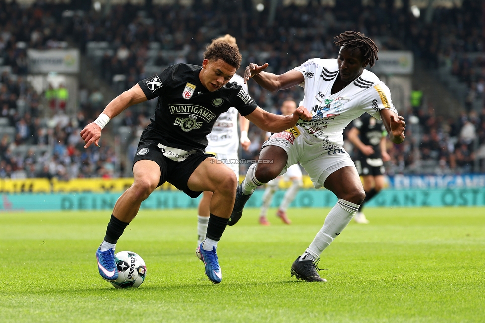 Sturm Graz - Hartberg
Oesterreichische Fussball Bundesliga, 26. Runde, SK Sturm Graz - TSV Hartberg, Stadion Graz-Liebenau, 12.04.2026. Foto zeigt Jacob Peter Hoedl (Sturm)
